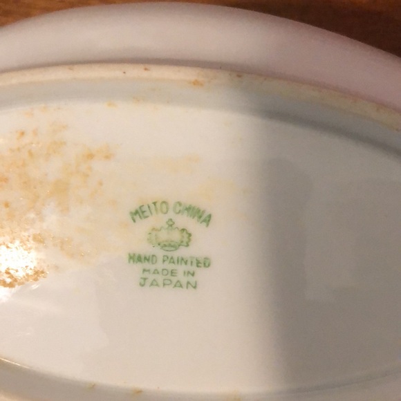 Japan Porcelain Ceramic Dish Oblong Shape Island Sea Landscape - Picture 6 of 6